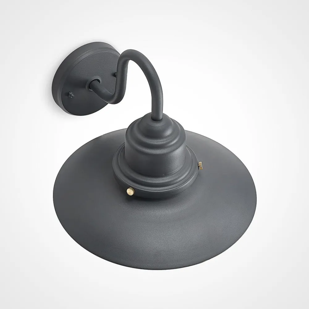 Lindby Væglamper > udendørs væglampe Roisin, antracit, metal, 31 cm