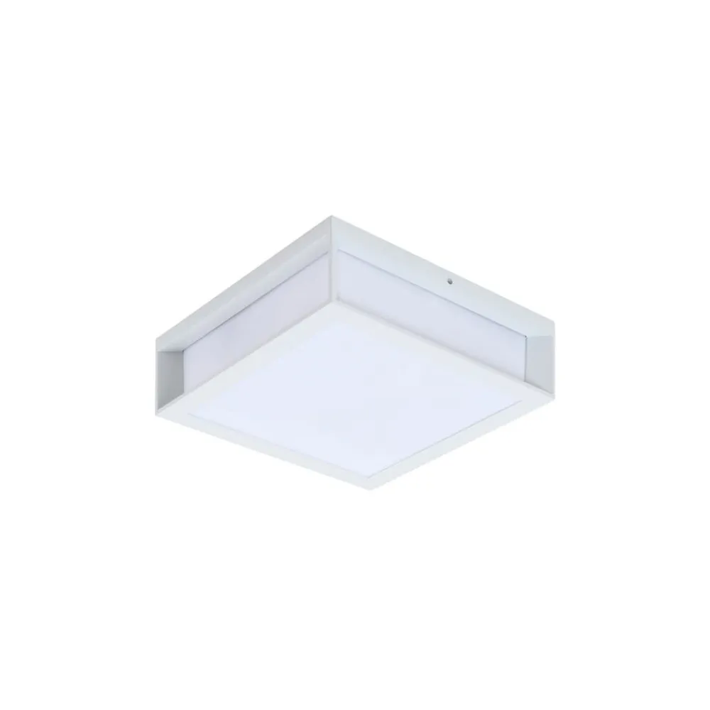 Lindby Terrassebelysning > udendørs væglampe Sivana, hvid, aluminium, 26 cm x 26 cm