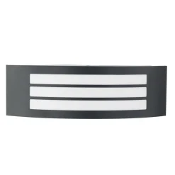 Væglamper ^ Lindby udendørs væglampe Vimal, E27, 32 cm, sort, aluminium