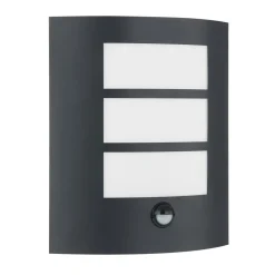 Lindby Væglampe Med Sensor|Væglamper > udendørs væglampe Vimal, sensor, E27, 26 cm, aluminium