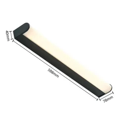 Lindby Væg- Og Spejllamper|Væglamper > Ulisan LED-væglampe til bad, rund, 58,8 cm