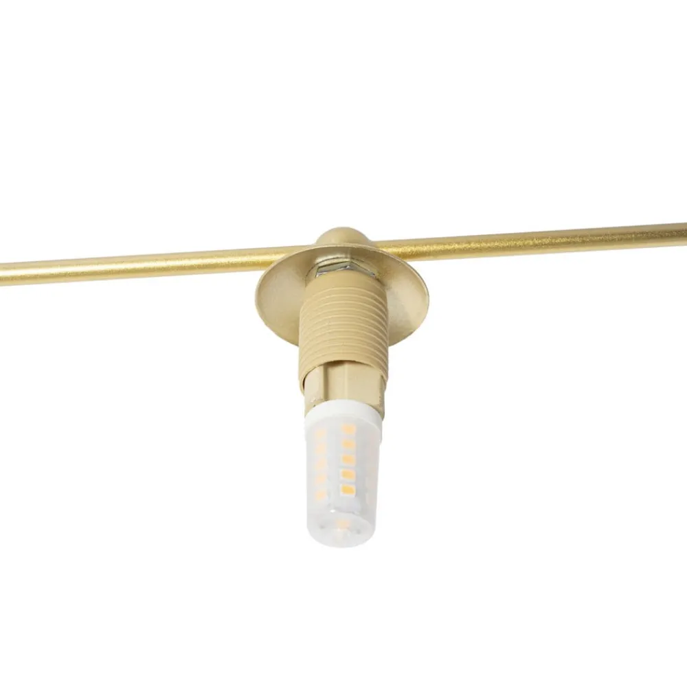 Loftlamper|Loftlamper ^ Lindby Valisa loftslampe, guld, 5-lys
