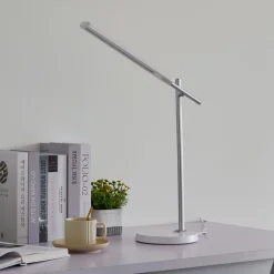 Lindby Arbejdsrum/Kontor|Bordlamper > Valtorin LED-bordlampe, hvid