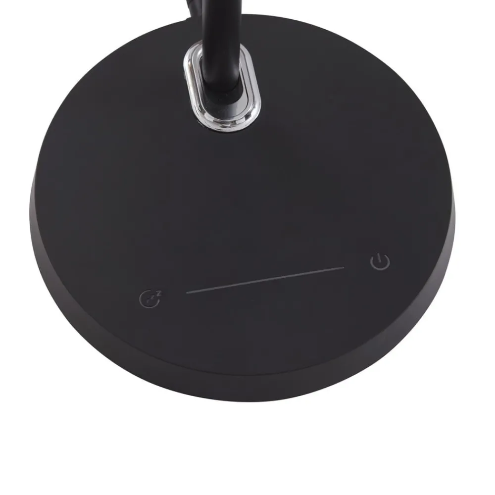 Lindby Arbejdsrum/Kontor|Bordlamper > Valtorin LED-skrivebordslampe, sort