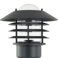 Lindby Gadebelysning > vejlampe Belmiro, jern, 100 cm høj, E27, sort