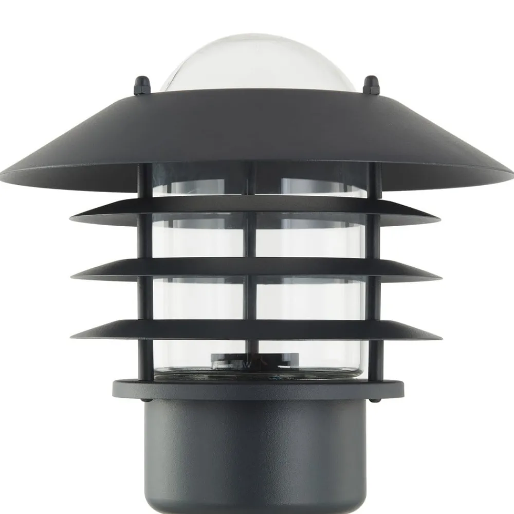Lindby Gadebelysning > vejlampe Belmiro, jern, 100 cm høj, E27, sort