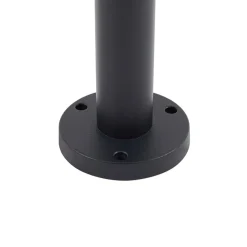 Gadebelysning ^ Lindby vejlampe Bolgar, sort, metal, glas, 15 cm