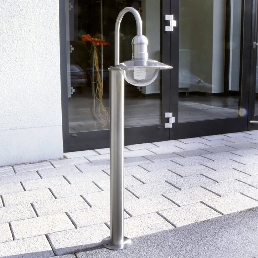 Lindby Terrassebelysning > vejlampe Damion, 140 cm, stål, E27, IP44