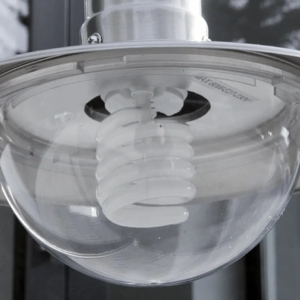 Lindby Terrassebelysning > vejlampe Damion, 140 cm, stål, E27, IP44