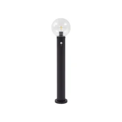 Gadebelysning ^ Lindby vejlampe Dangan, klar, 90 cm, glas, sensor