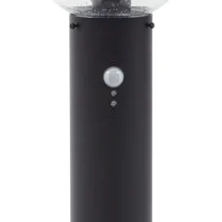 Gadebelysning ^ Lindby vejlampe Dangan, klar, 90 cm, glas, sensor