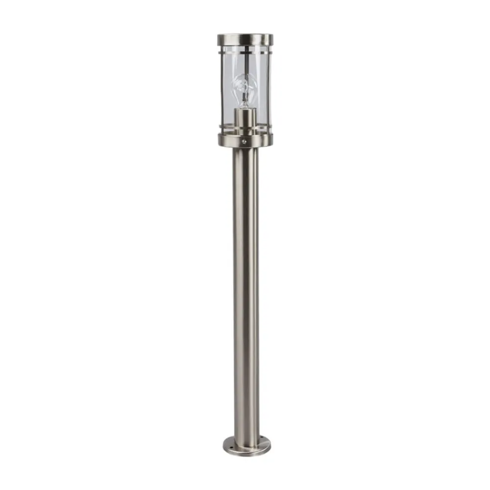 Lindby Terrassebelysning|Sokkellamper > vejlampe Djori, 80 cm, alufarve, stål, E27