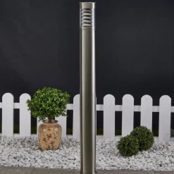 Lindby Terrassebelysning|Gadebelysning > vejlampe Enja, 100 cm, stål, IP44, E27