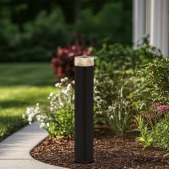 Terrassebelysning|Gadebelysning ^ Lindby vejlampe Halvar, 50 cm, sort, IP65, GU10