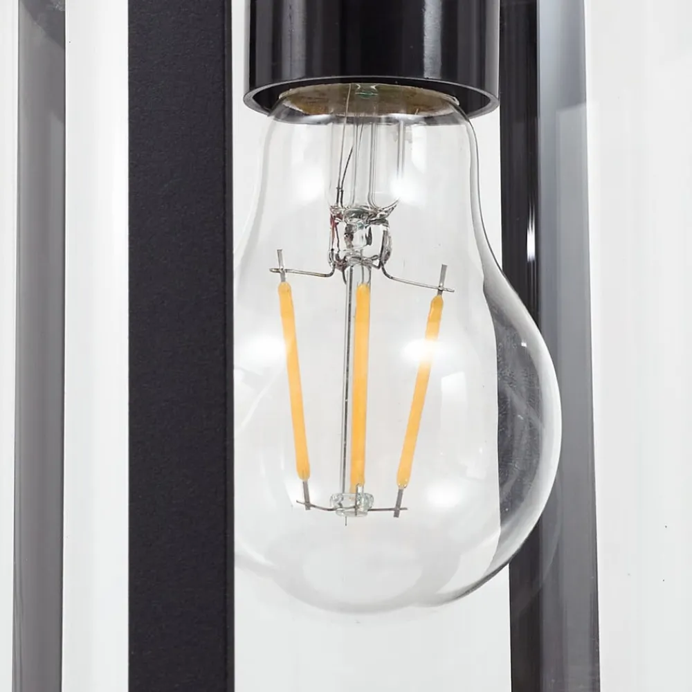 Lindby Terrassebelysning|Gadebelysning > vejlampe Zayn, sort, glas, højde 109 cm, IP65
