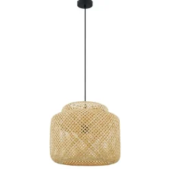 Lindby Pendellamper|Pendellamper > Venora hængelampe, Ø 40 cm, i ét plan, bambus, E27