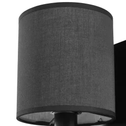 Væglamper|Væglamper ^ Lindby væglampe Aiden, 30 cm, sort, LED-læselampe, E14