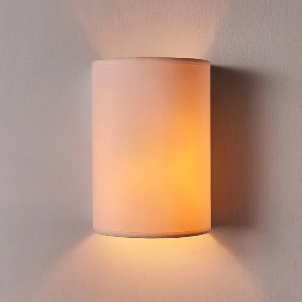 Gang|Pendellamper ^ Lindby væglampe Annalisa, højde 20 cm, hvid, tekstil