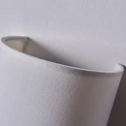 Gang|Pendellamper ^ Lindby væglampe Annalisa, højde 20 cm, hvid, tekstil