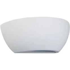 Væglamper|Væglamper ^ Lindby væglampe Felia, hvid, gips, 24 cm, E14