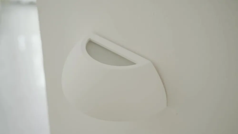 Væglamper|Væglamper ^ Lindby væglampe Felia, hvid, gips, 24 cm, E14