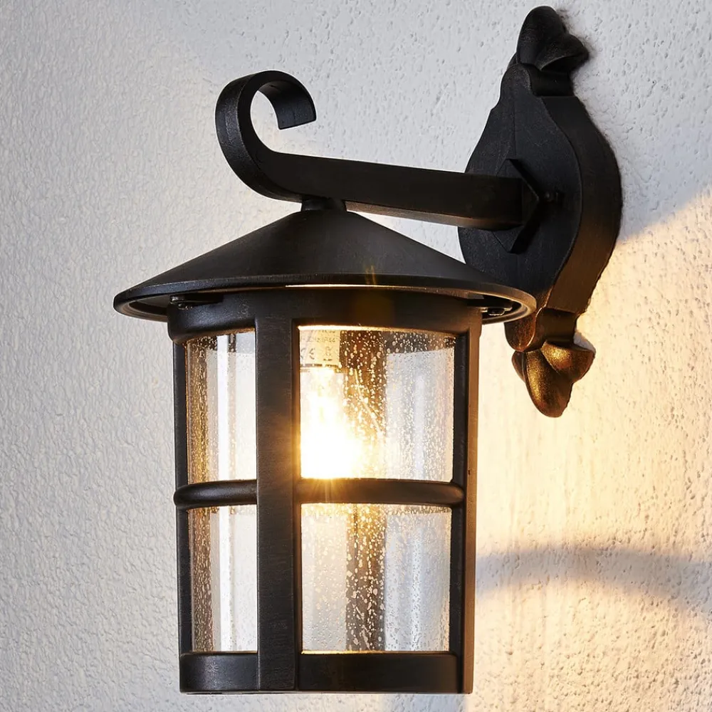 Lindby Væglamper > væglampe Florentine, 35 cm, rustfarvet, aluminium, IP44