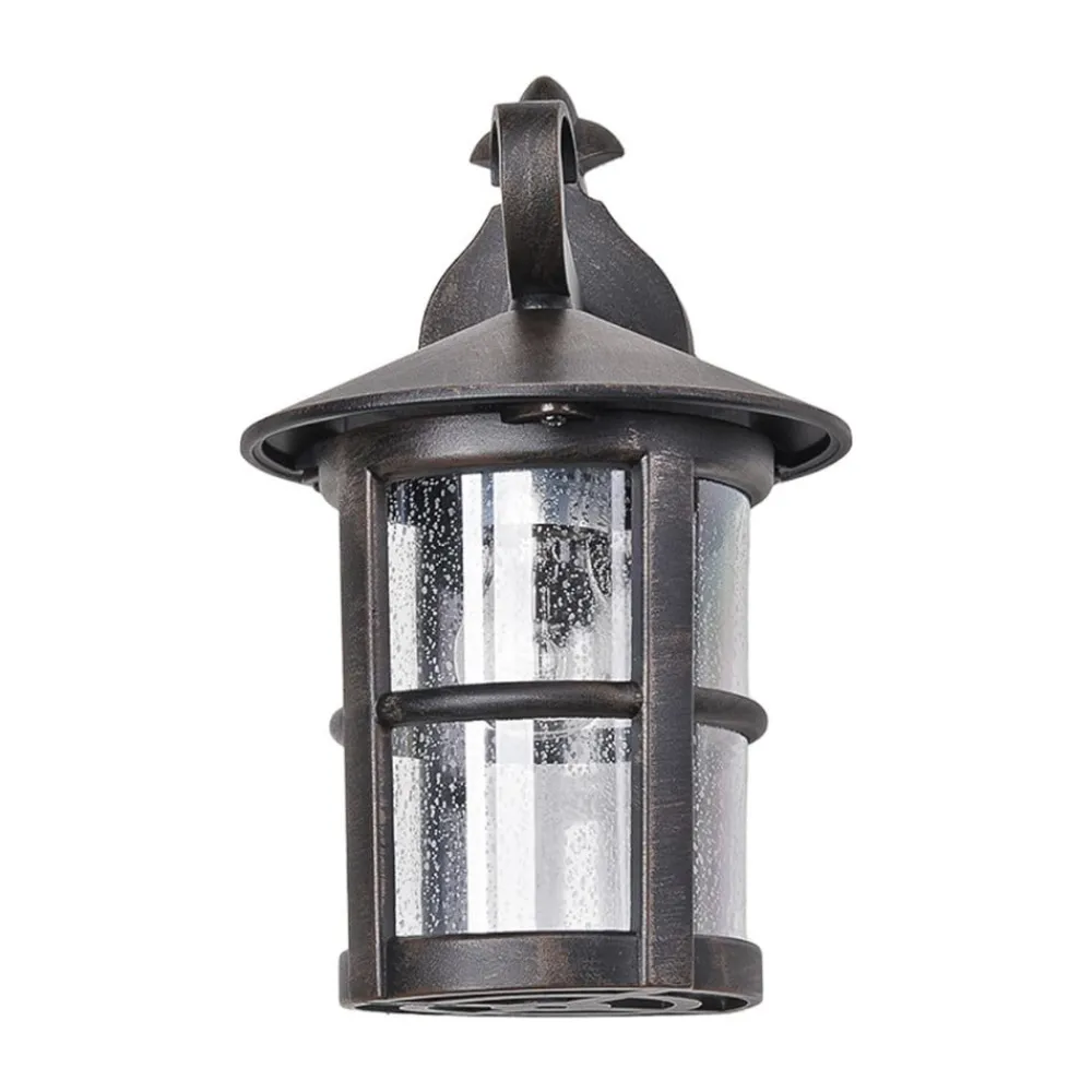 Lindby Væglamper > væglampe Florentine, 35 cm, rustfarvet, aluminium, IP44