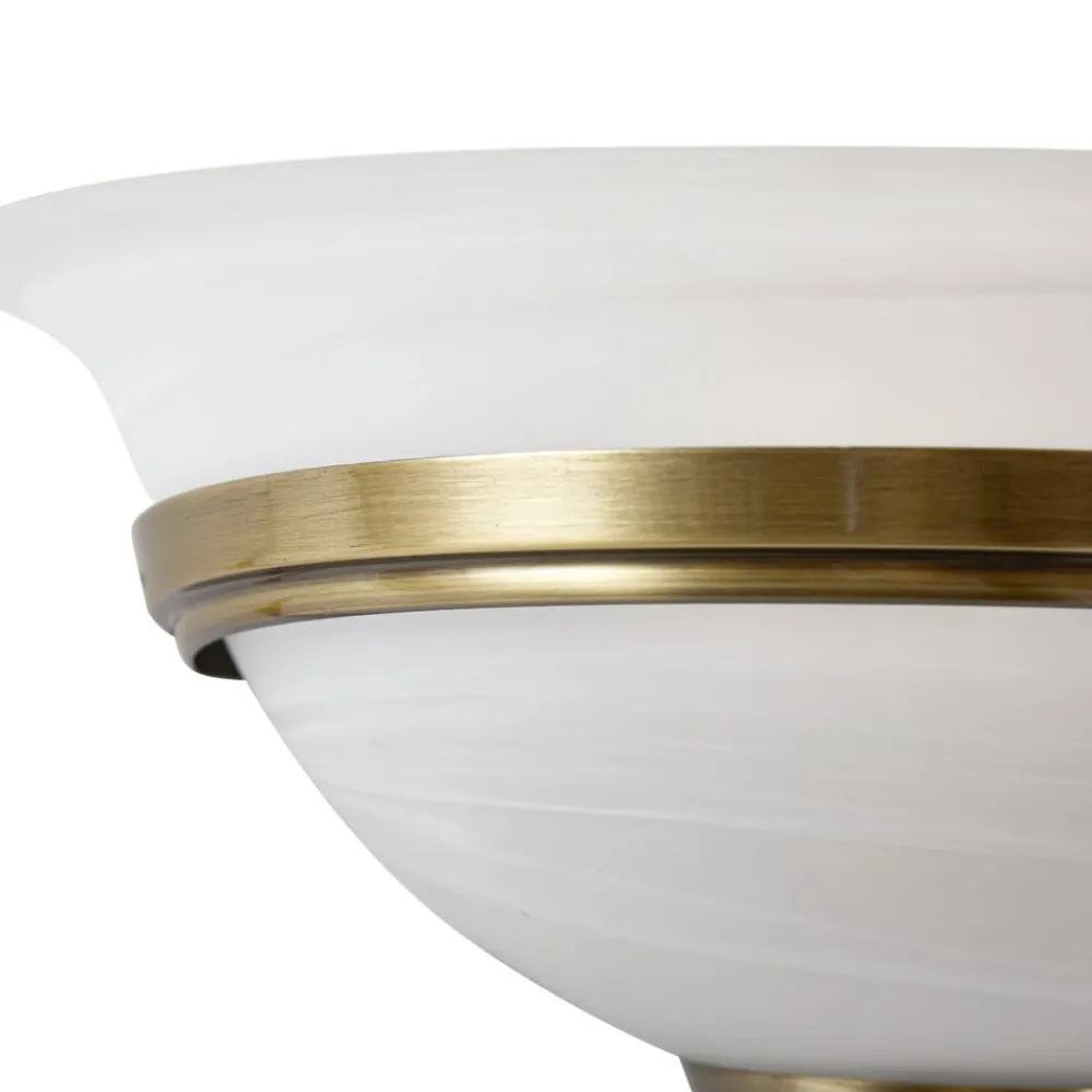 Lindby Gang|Væglamper > væglampe Irimia, 31 cm, antik messing, glas