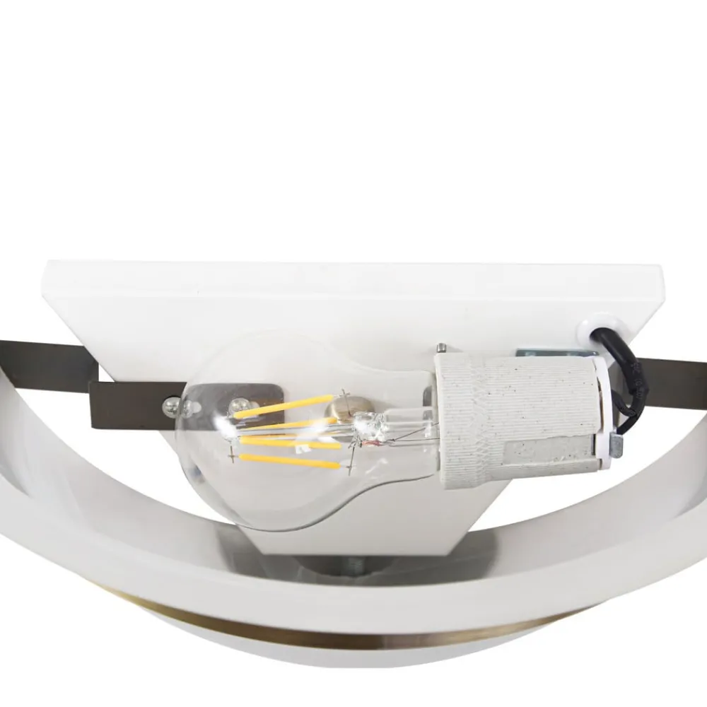 Lindby Gang|Væglamper > væglampe Irimia, 31 cm, antik messing, glas