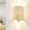 Lindby Gang|Pendellamper > væglampe Lautaro, bambus, 25 cm høj, E27