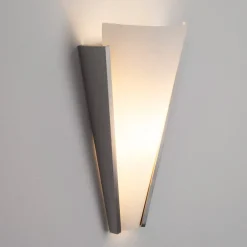 Lindby Væglamper|Væglamper > væglampe Magnus, hvid, glas, højde 31 cm, E14