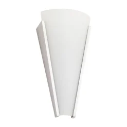 Lindby Væglamper|Væglamper > væglampe Magnus, hvid, glas, højde 31 cm, E14