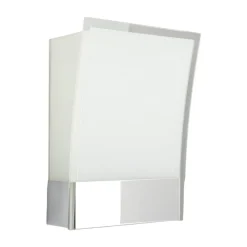 Væglamper|Væglamper ^ Lindby væglampe Malthe, højde 27 cm, krom, glas, metal