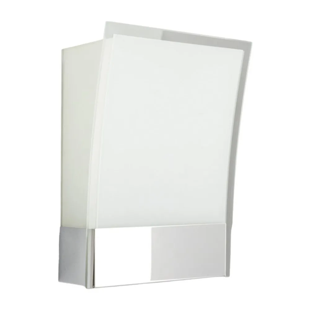 Væglamper|Væglamper ^ Lindby væglampe Malthe, højde 27 cm, krom, glas, metal