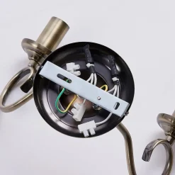 Lindby Væglamper|Væglamper > væglampe Marnia, antik messing, 2 lyskilder, 27 cm, E14