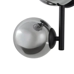 Lindby Pendellamper|Væglamper > væglampe Orbelia, sort, 3 lyskilder, glas, G9