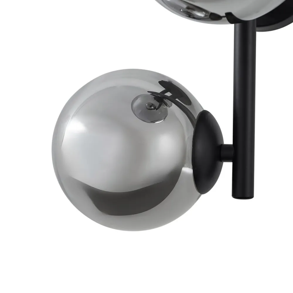 Lindby Pendellamper|Væglamper > væglampe Orbelia, sort, 3 lyskilder, glas, G9