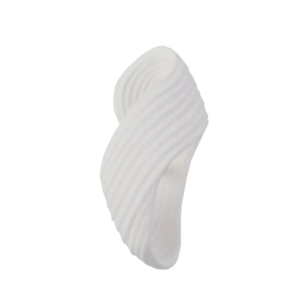 Lindby Gang|Pendellamper > væglampe Ornela, hvid, gips, højde 29,5 cm