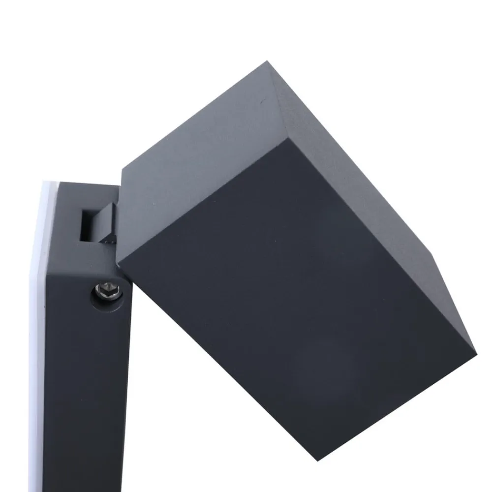 Lindby Væglampe Med Sensor > væglampe Othil, sensor, antracit, metal, IP44