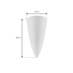 Lindby Væglamper|Væglamper > væglampe Pascali, højde 42 cm, hvid, gips