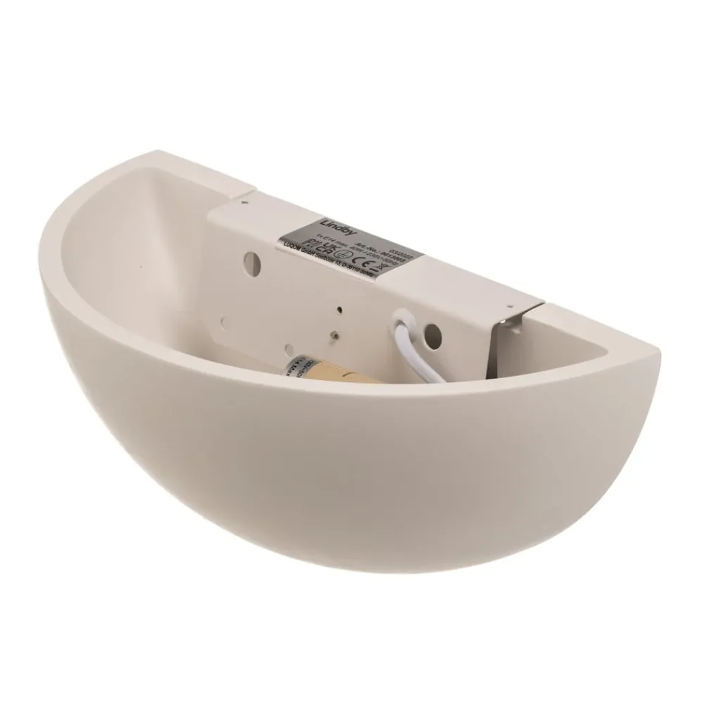 Lindby Gang|Pendellamper > væglampe Pascali, højde 13 cm, hvid, gips