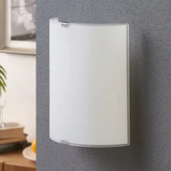 Lindby Gang|Pendellamper > væglampe Phil, hvid, glas, højde 21 cm, sæt med 3 stk