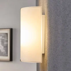 Lindby Gang|Pendellamper > væglampe Phil, hvid, glas, højde 21 cm, sæt med 3 stk