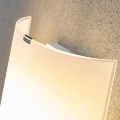Lindby Gang|Pendellamper > væglampe Phil, hvid, glas, højde 21 cm, sæt med 3 stk