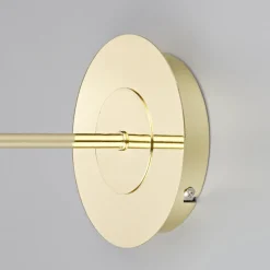 Lindby Gang|Pendellamper > væglampe Pola, 30 cm, messing, udtrækkelig, tekstil
