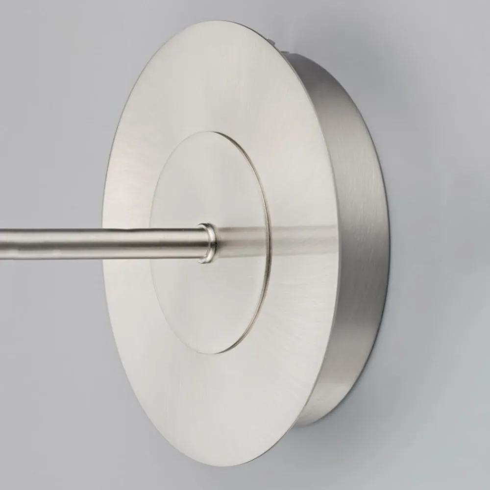 Lindby Væglamper|Væglamper > væglampe Pola, 30 cm, nikkel, udtrækkelig, tekstil