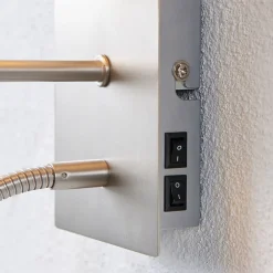 Væglamper|Væglamper ^ Lindby væglampe Shajan, sæt af 2, 29cm, E27, LED-læselampe