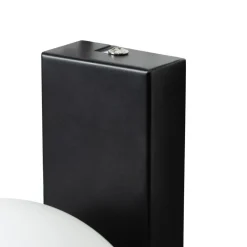 Lindby Væg- Og Spejllamper|Væglamper > væglampe Tavrik, sort/hvid, højde 30 cm, glas