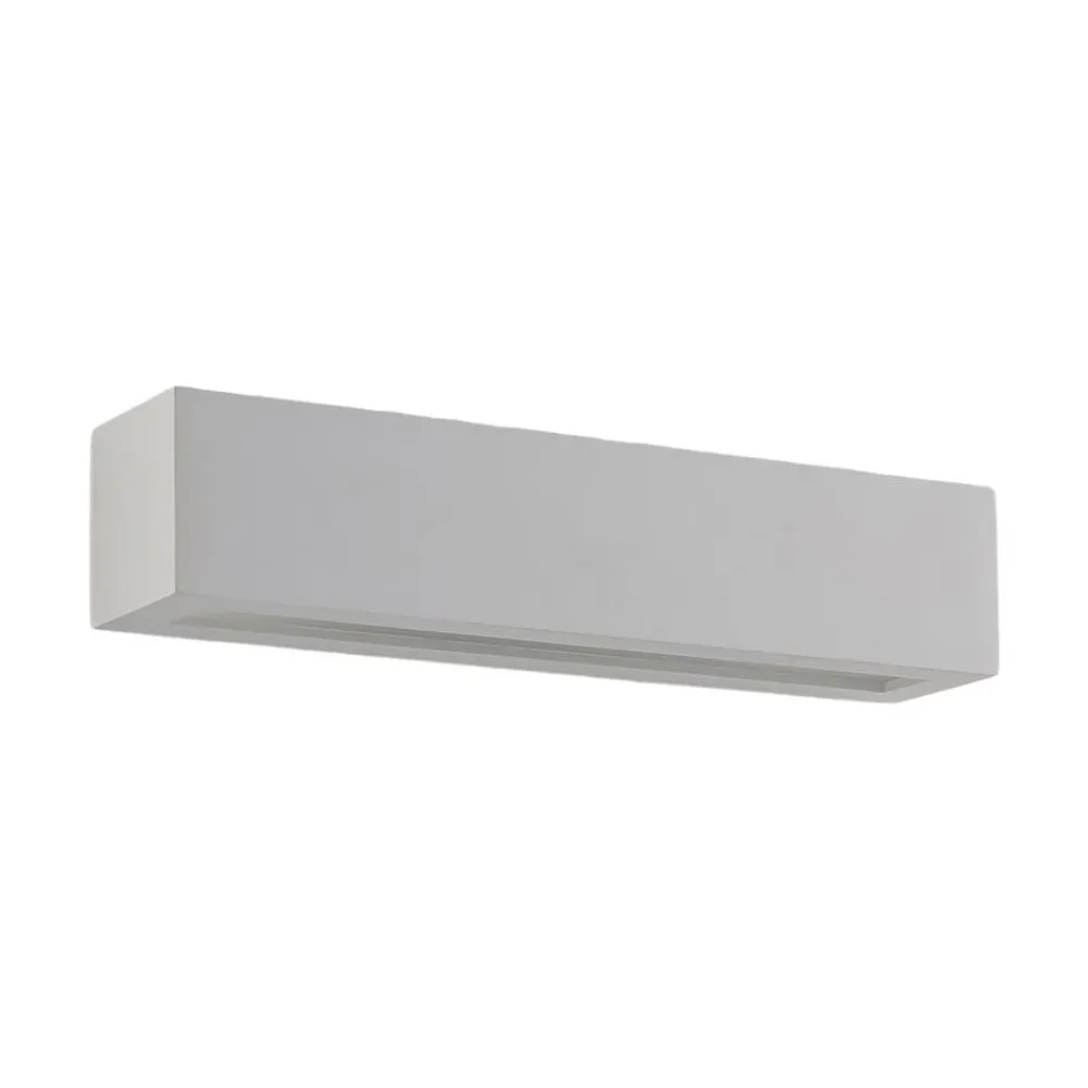 Lindby Gang|Pendellamper > væglampe Tjada, 35 cm, hvid, gips, G9, kan males