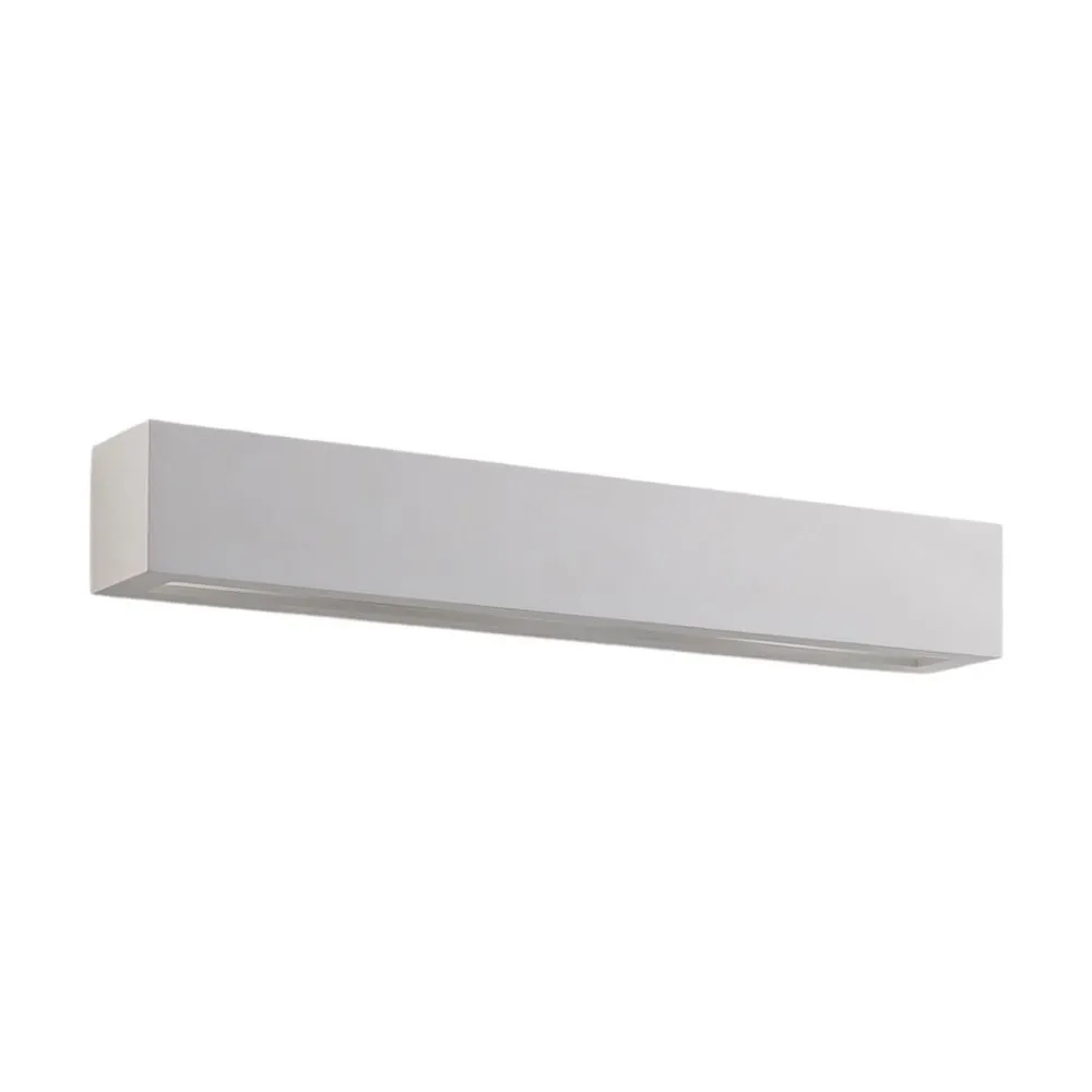 Lindby Gang|Pendellamper > væglampe Tjada, 51 cm, hvid, gips, G9, kan males